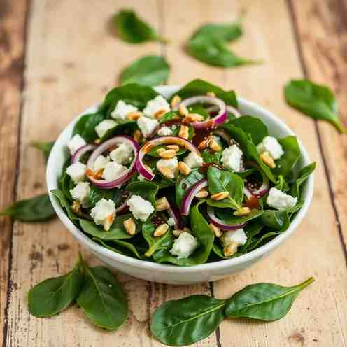 Honey-Balsamic Spinach Salad Recipe